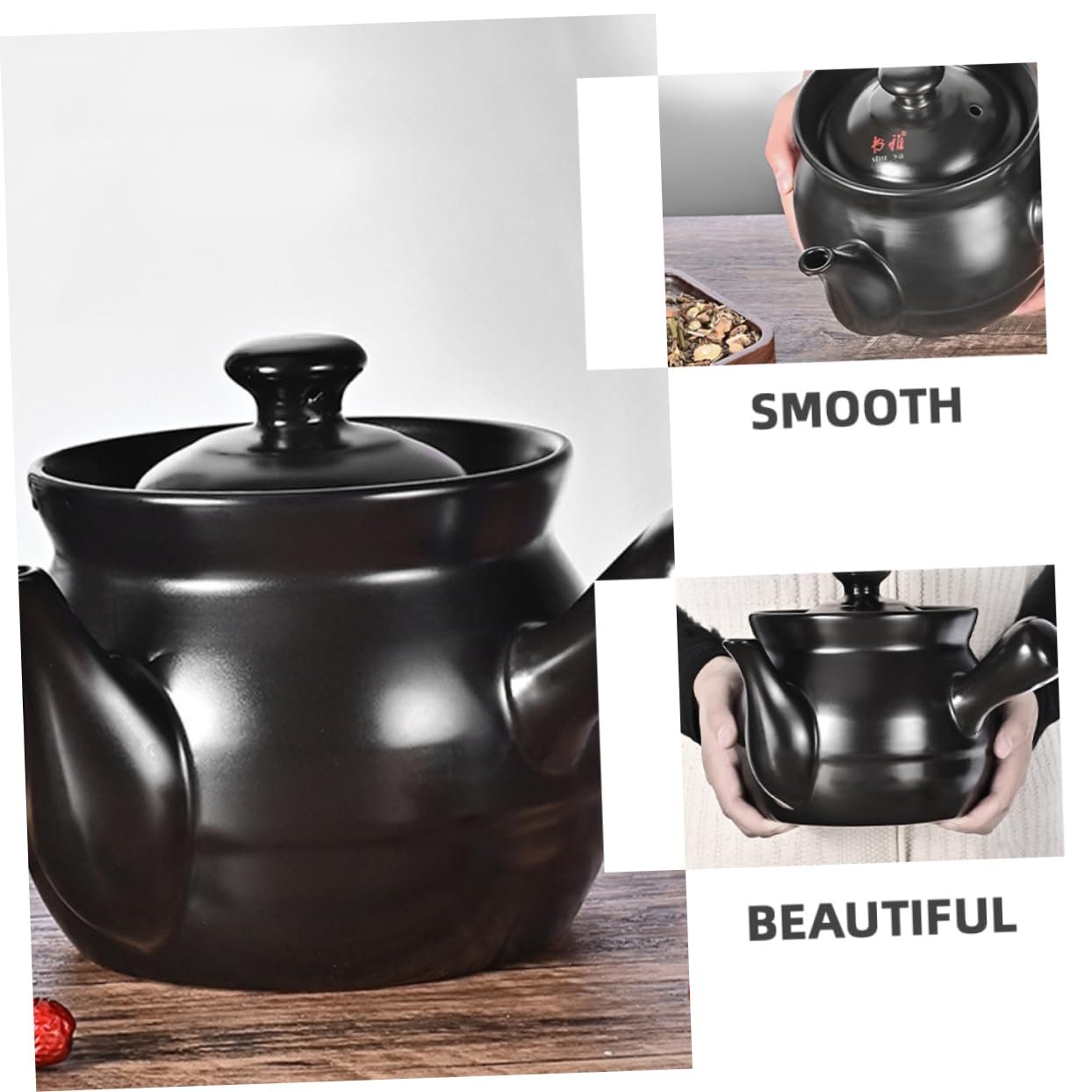 Кастрюля для приготовления лекарств Керамическая с ручкой, фото №4