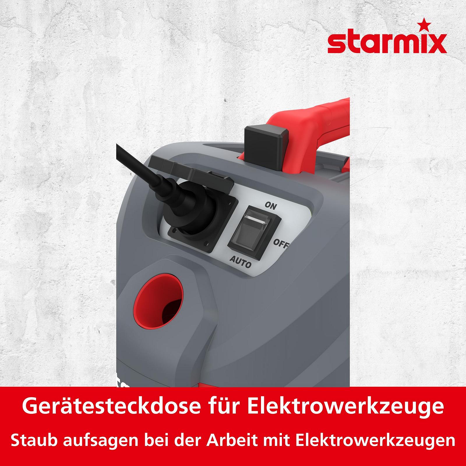 Пилосос Starmix Flexo AP-1420, 1400 Вт, 20 л, з розеткою, з функцією видування, макс. 216 мбар, з промивкою фільтра, фото №3