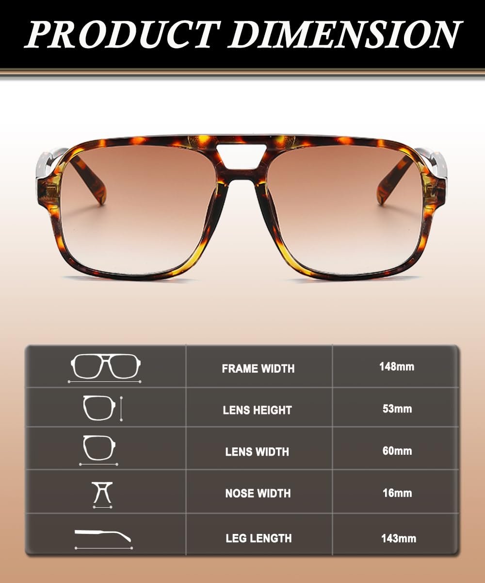 Сонцезахисні окуляри Ретро XITUADDA для жінок і чоловіків Класичні, фото №4