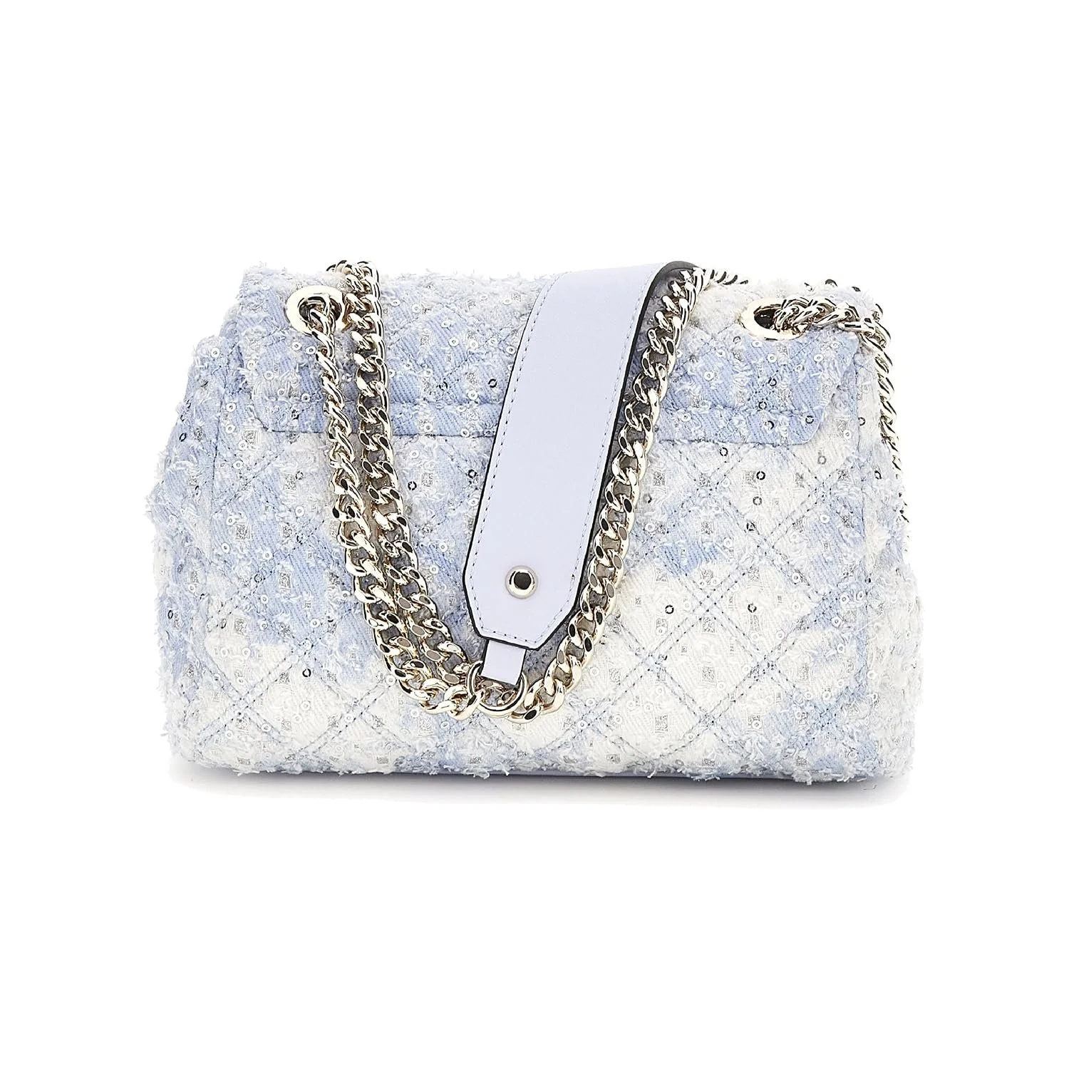 Сумка GUESS Rainee Quilt Convertible Xbody Flap Sky Blue, фото №5