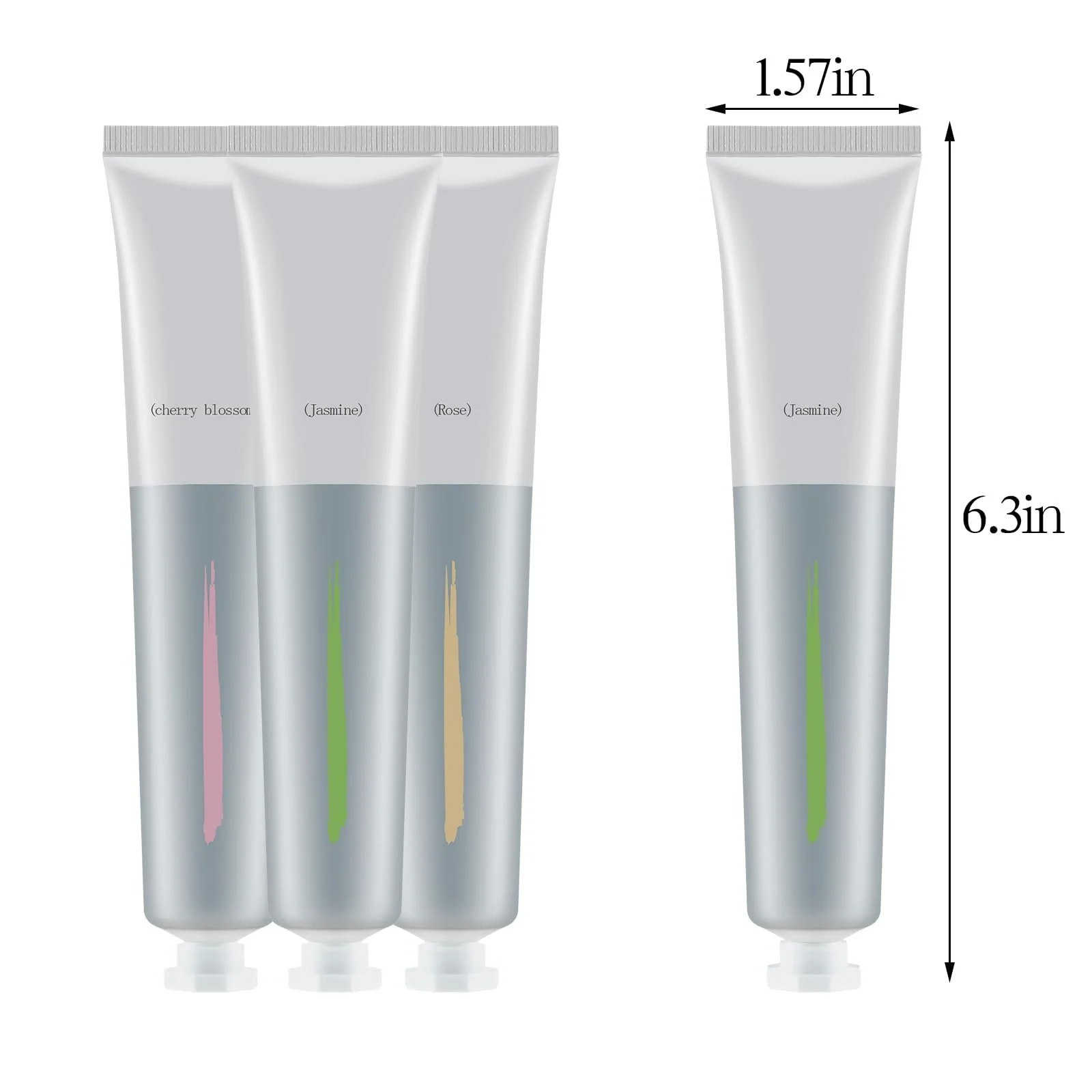 Крем для рук Увлажняющий, набор 3 шт, Аромат розы и жасмина, Миниатюрный размер, фото №6