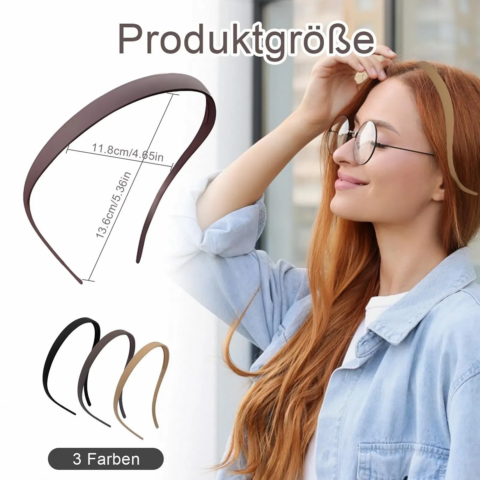 Набор обручей зигзаг 3 шт. Матовые тонкие, фото №2