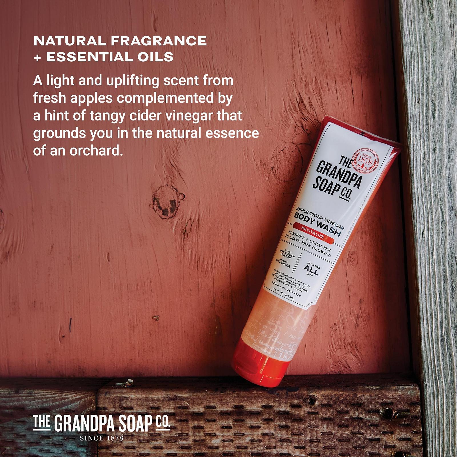 Гель для тіла The Grandpa Soap Company Apple Cider Vinegar 9.5 рідк. унцій, фото №5 Гель для тіла The Grandpa Soap Company Apple Cider Vinegar 9.5 рідк. унцій, фото №5