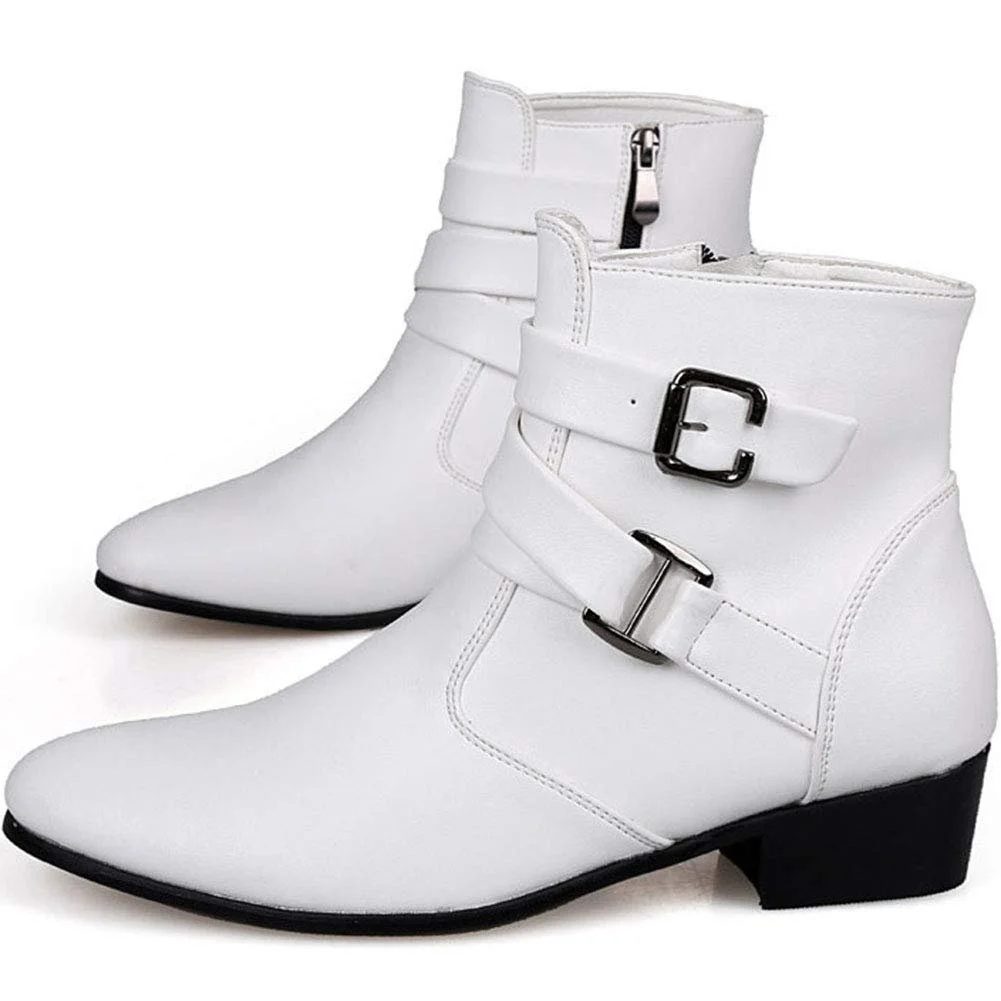 Ботинки Дерби Wealsex Кожа PU Молния, фото №3