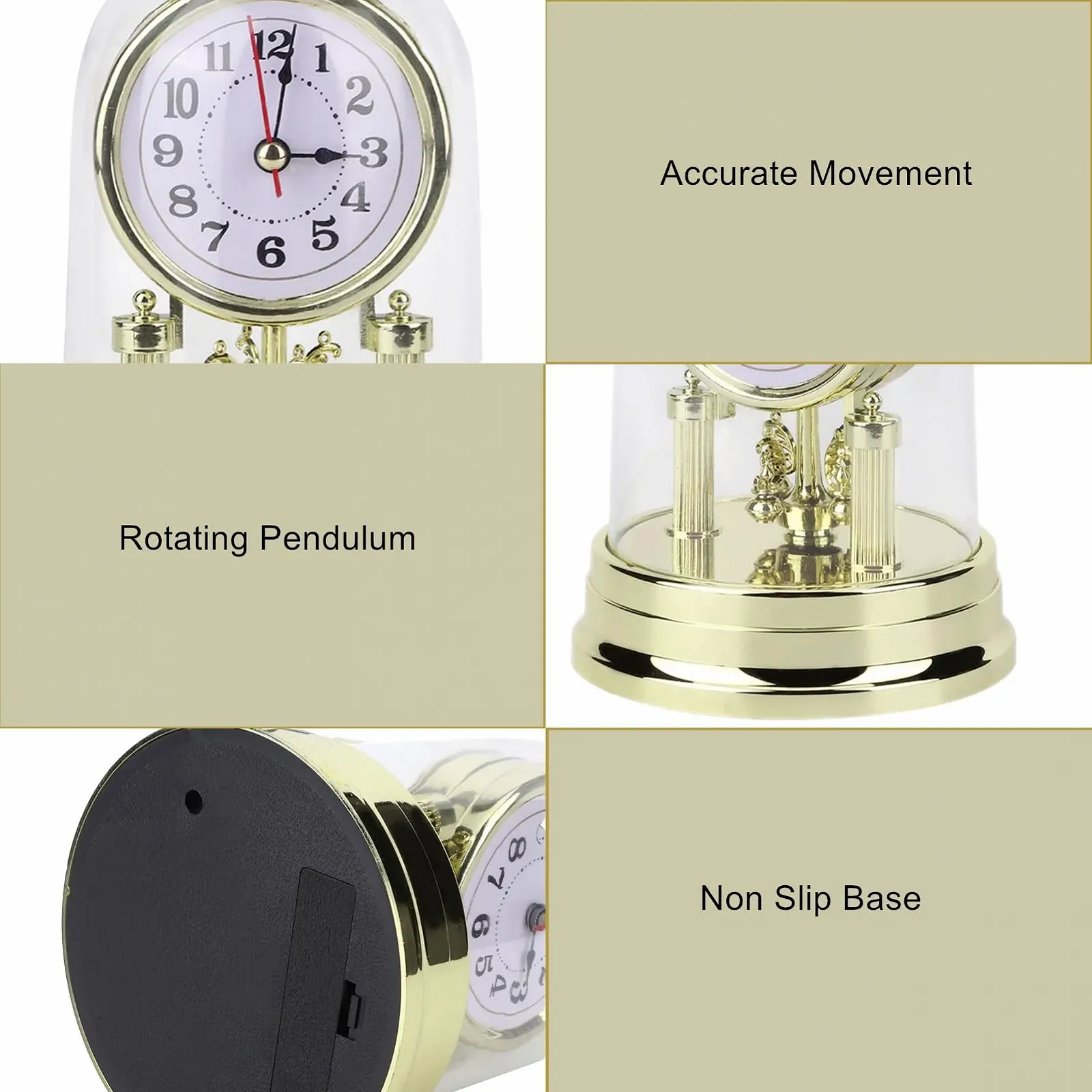 Настільний годинник Mumusuki, з зозулею, декоративний вінтажний, фото №4