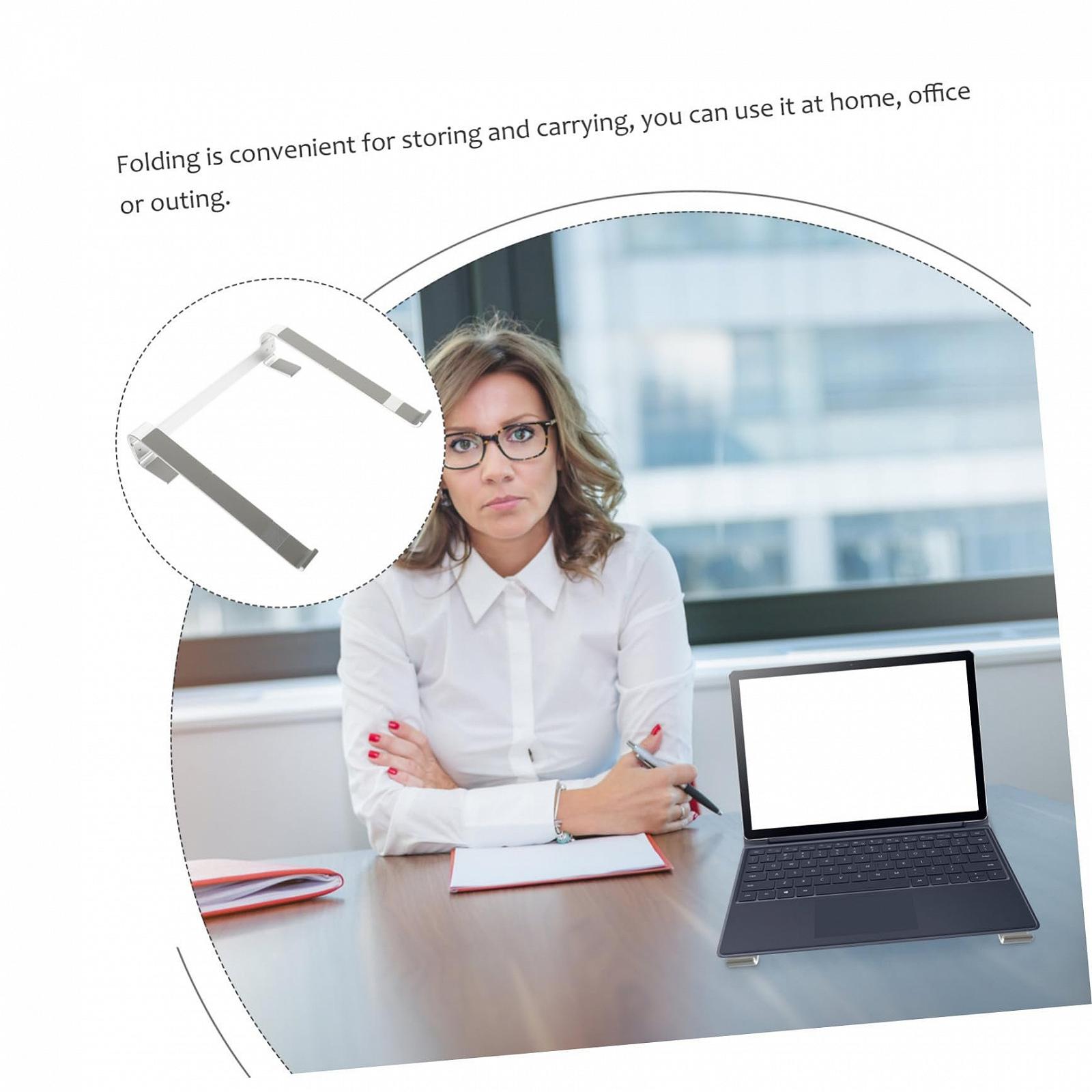 Подставка для ноутбука Veemoon Из алюминиевого сплава Вращающийся Держатель Складная подставка для стола Портативный держатель для компьютера Охлаждающая подставка для ноутбука для работы, фото №3 Подставка для ноутбука Veemoon Из алюминиевого сплава Вращающийся Держатель Складная подставка для стола Портативный держатель для компьютера Охлаждающая подставка для ноутбука для работы, фото №3