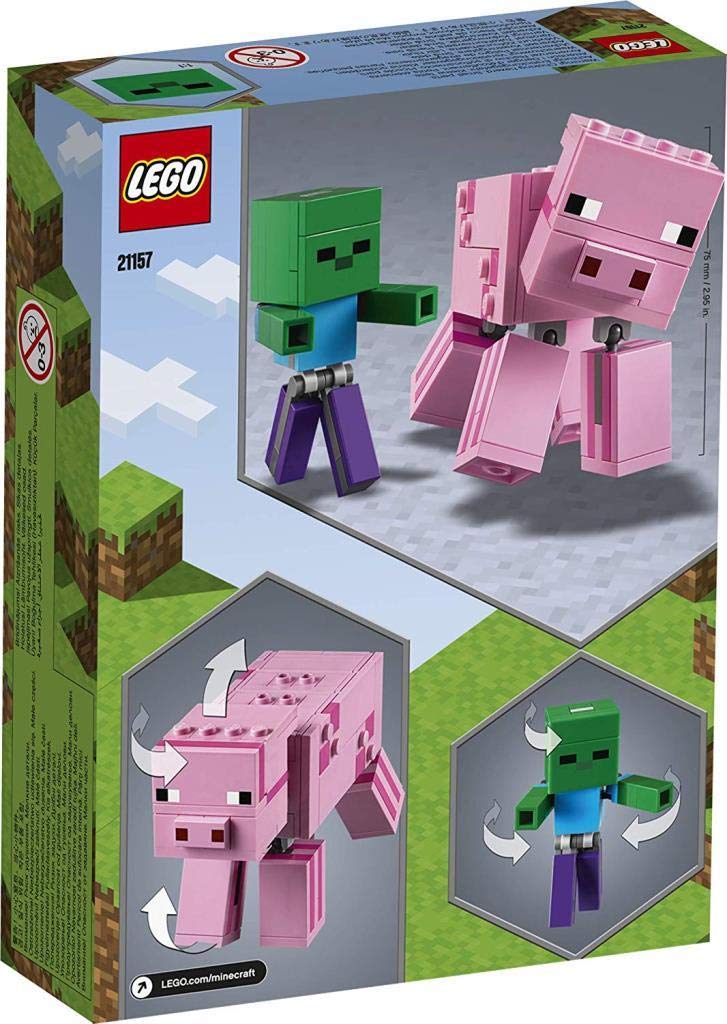 Конструктор Lego Minecraft BigFig Pig With Baby Zombie, фото №6