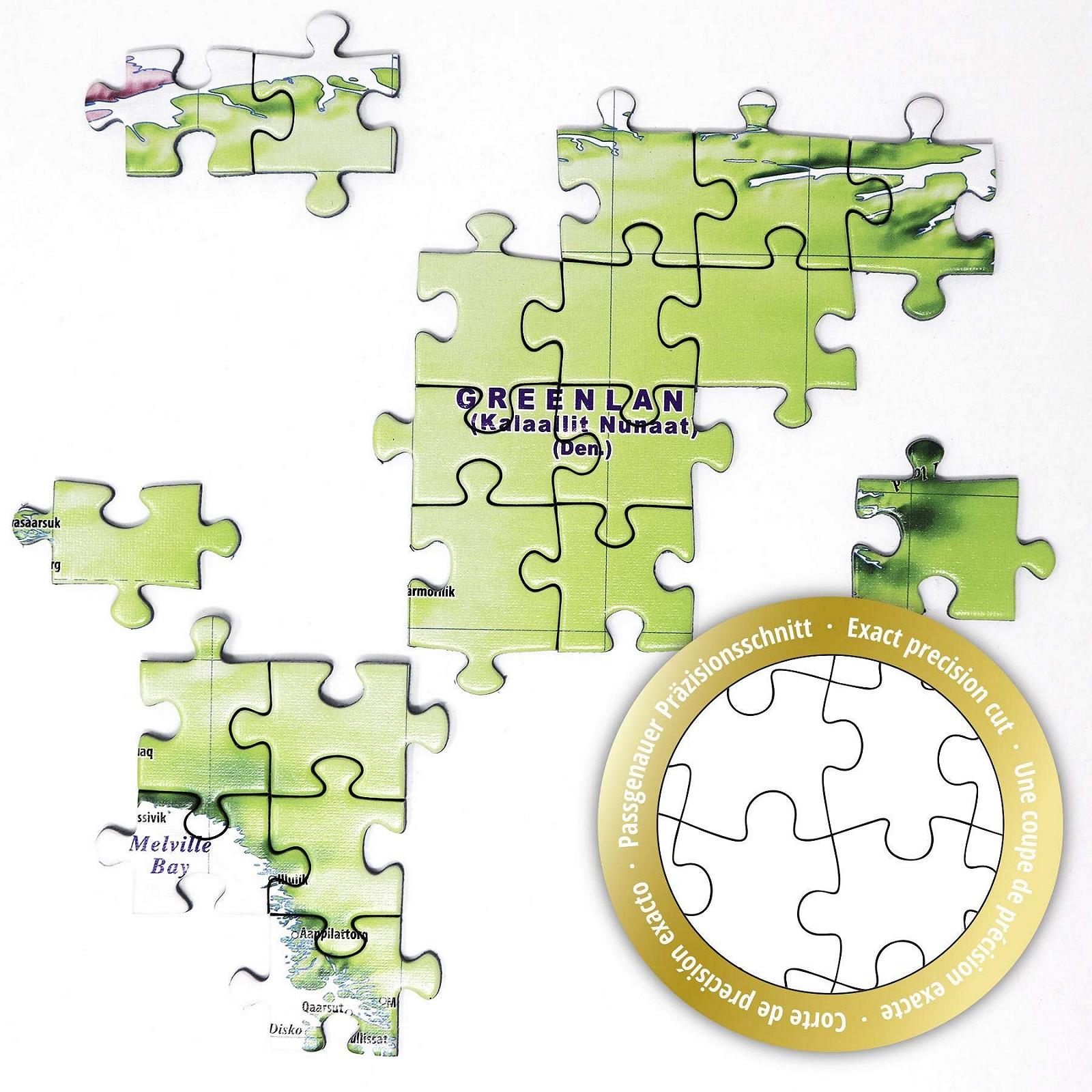 Пазл XXL Close Up Maps in Minutes World Map 1000 элементов 68 x 48 см, фото №7