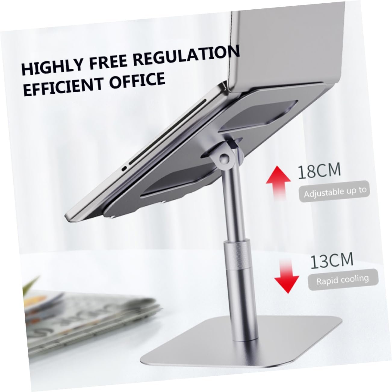 Регульована складана підставка для ноутбука Vaguelly з великою вантажопідйомністю та ергономічним дизайном, багатофункціональна, фото №8