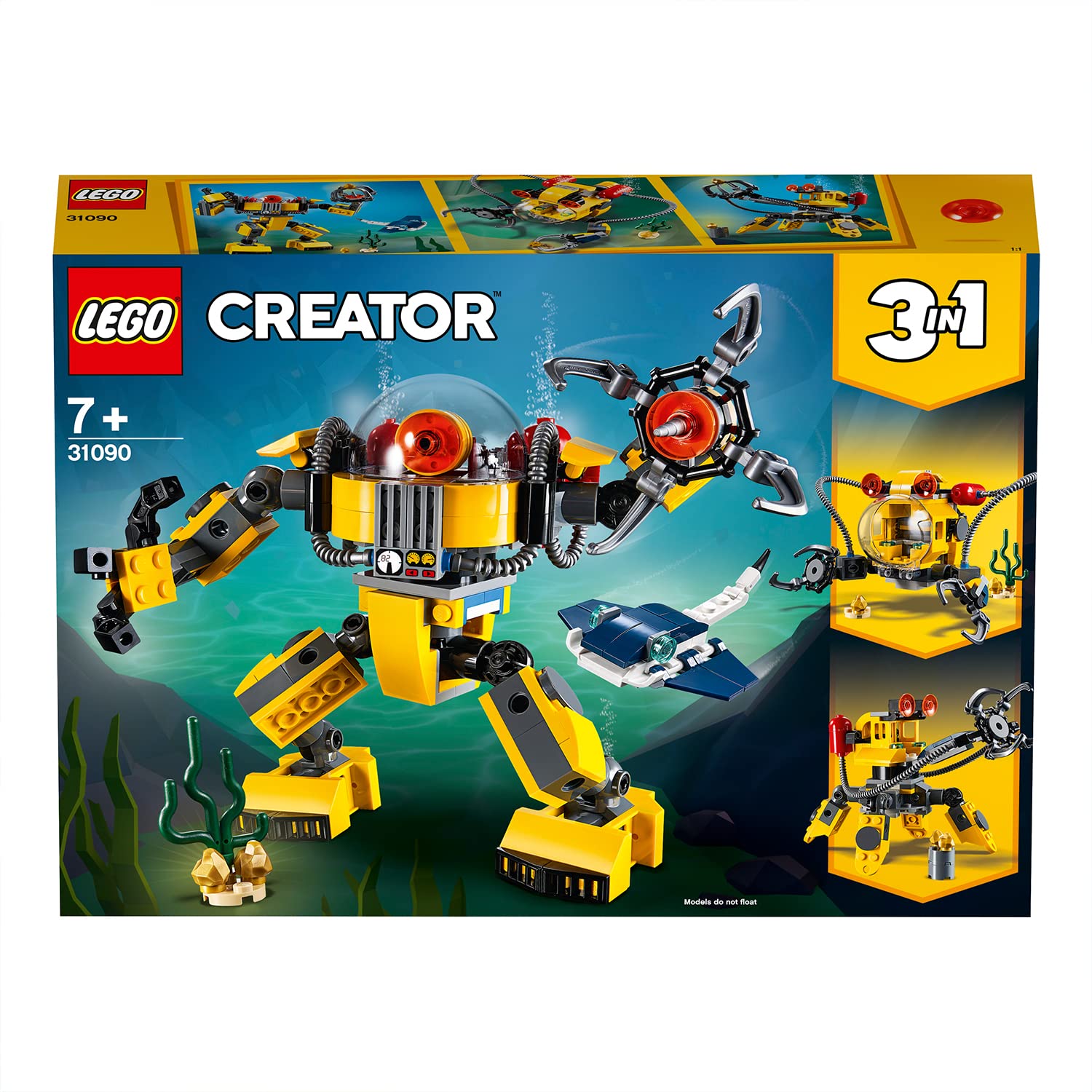 Конструктор LEGO Creator 31090 Подводный Робот, фото №6