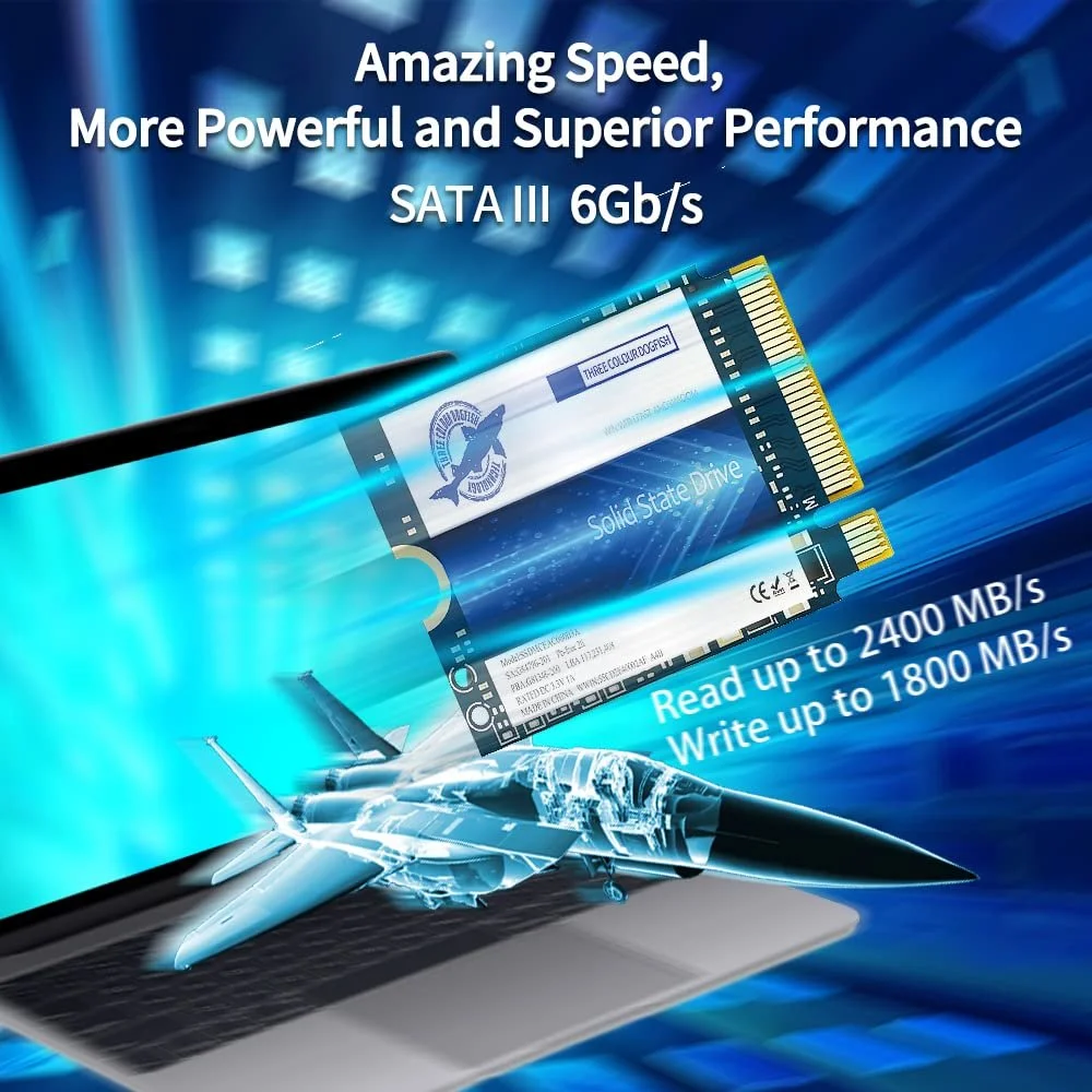 Внутрішній SSD-накопичувач Dogfish 256GB M.2 2230 NVMe PCIe Gen 3.0 x4, фото №3