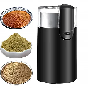 Кофемолка электрическая Маленькая мельница из нержавеющей стали с щеткой для Cold Brew, Cafe, Kitchen, Home, Beans, Food, Nuts - Фото 1