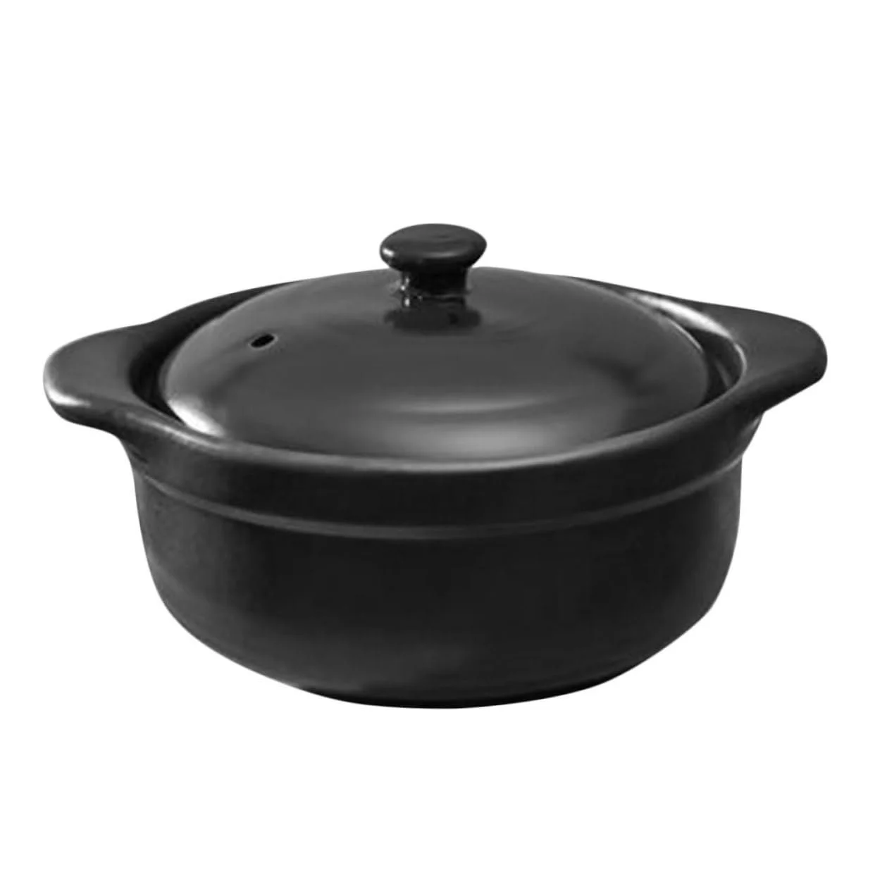 Керамическая кастрюля Toyvian с крышкой термостойкая для бибимбапа многофункциональная, фото №1