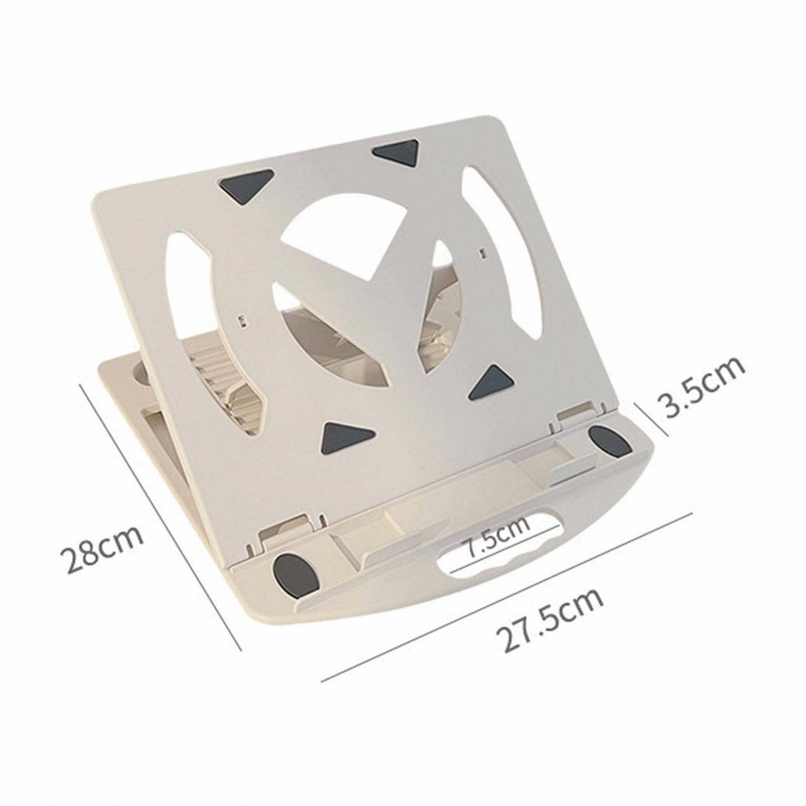 Подставка для ноутбука, регулируемая настольная подставка для книг складная подъемная портативная подставка для охлаждения ноутбука белая Y-типа с держателем для мобильного телефона, фото №2