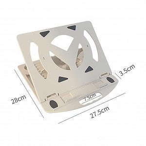 Подставка для ноутбука, регулируемая настольная подставка для книг складная подъемная портативная подставка для охлаждения ноутбука белая Y-типа с держателем для мобильного телефона synthetic.ua - Фото 1