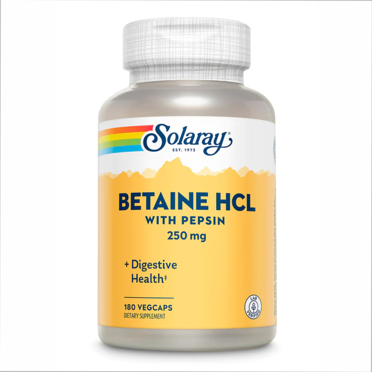 Betaine HCl 250mg 180 vcaps, фото №1