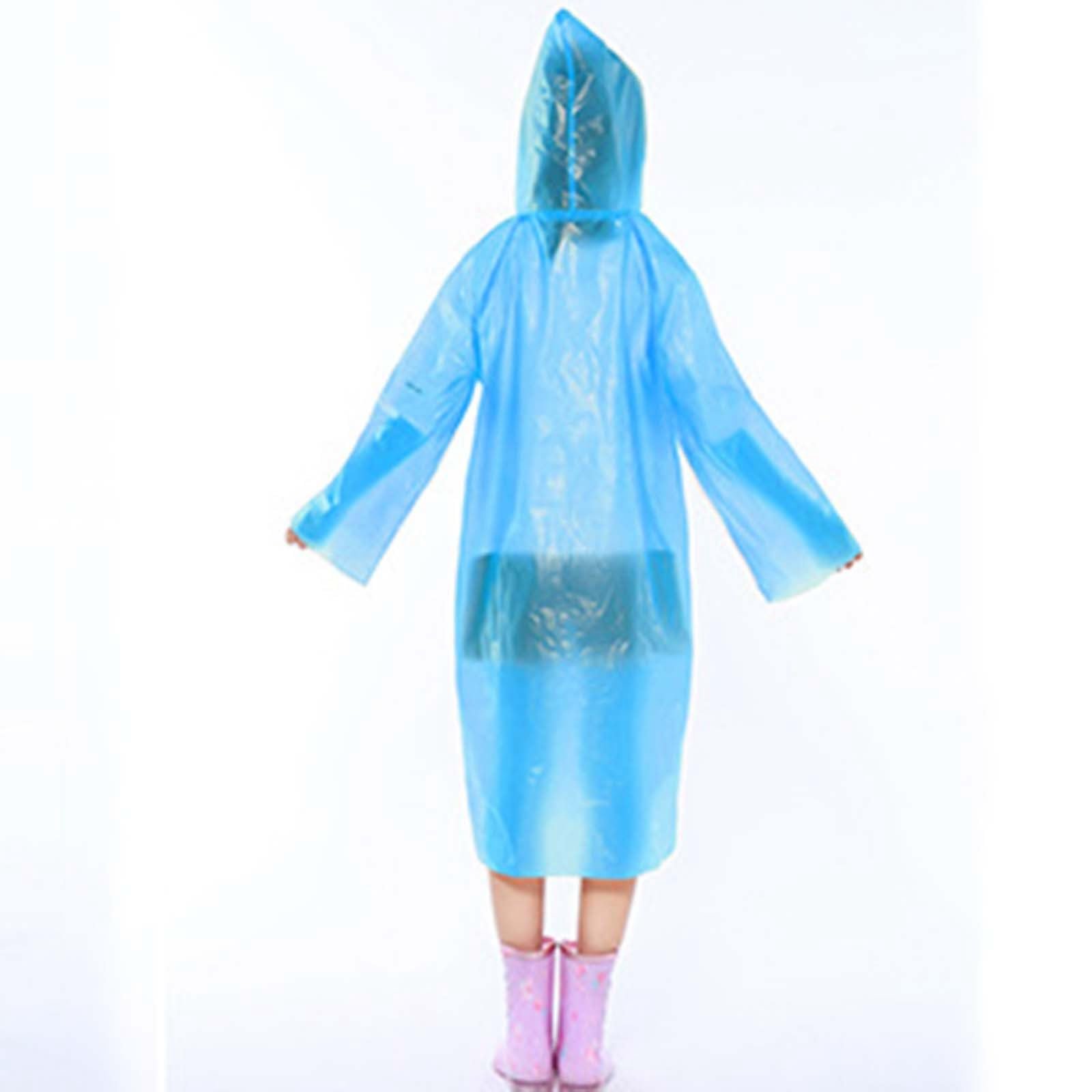 Детская дождевая куртка Waterproof Unisex Мягкая ткань Дождевик с капюшоном для активного отдыха Защита от солнца для дождливой и грязной погоды, фото №4