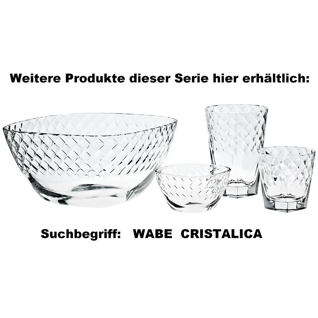 Ваза для фруктов Honeycomb D 23.5 см, высококачественное стекло, современный, вневременный стиль., фото №4