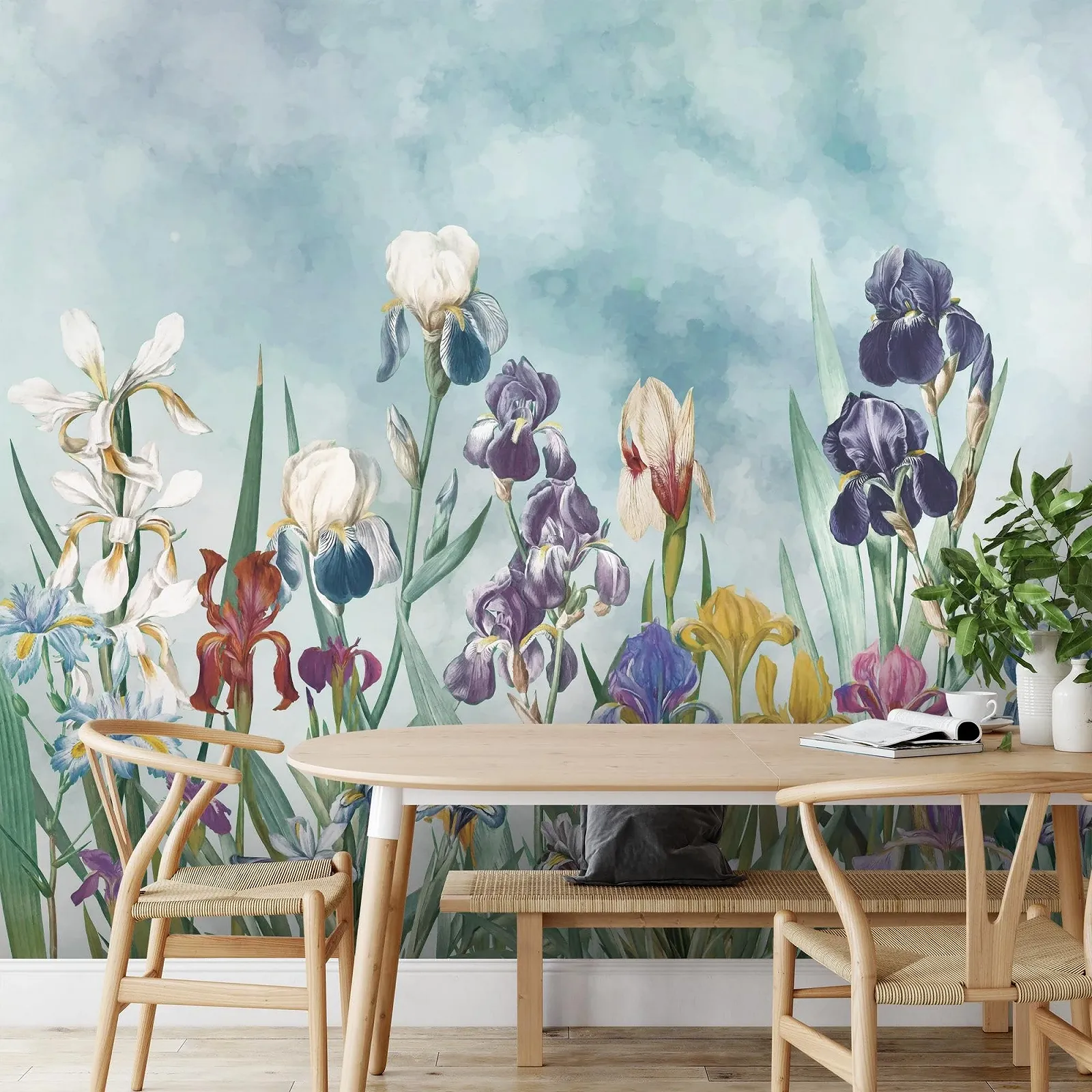 Фотошпалери Novart Jungle Green Flowers 352 x 250 см N9129011a, фото №6