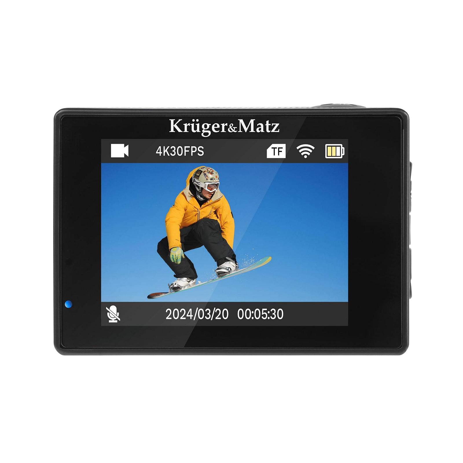 Камера Krüger&Matz Vision L400 4K 30 FPS 1GB RAM 2 Inch Display 320 x 240 px Wi-Fi Microphone Waterproof Housing KM0291, фото №7