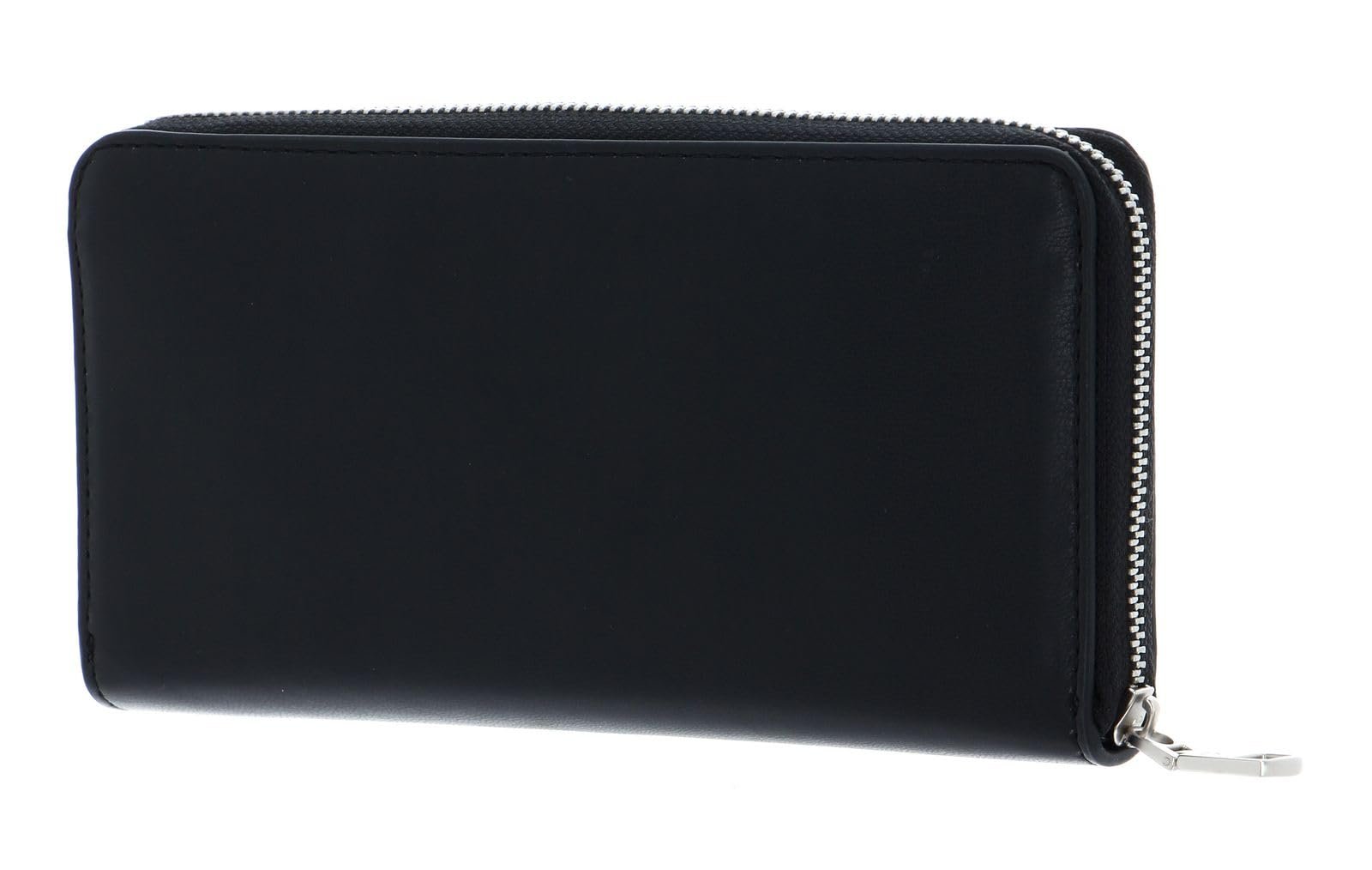 Гаманець Calvin Klein CKJ Sleek Zip Around Solid Black чорний, фото №4