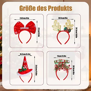 Набор рождественских обручей 10 шт. synthetic.ua - Фото 1