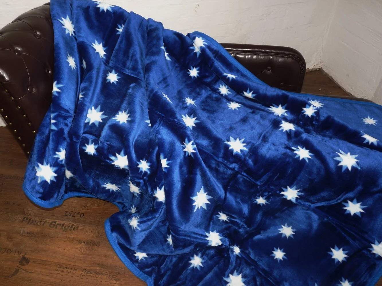 Покривало Зірковий візерунок 160 x 200 см Блакитний, фото №2