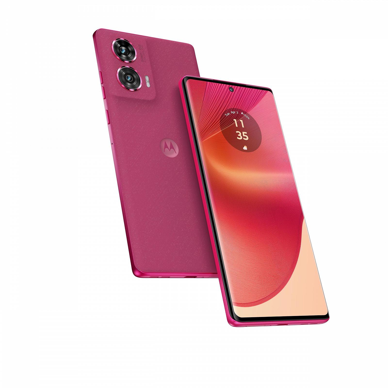 Смартфон Motorola Edge 50 Fusion Dual SIM Android 14 5G USB Type-C 12 ГБ 256 ГБ 5000 мАг 6.7 дюймів Рожевий, фото №6