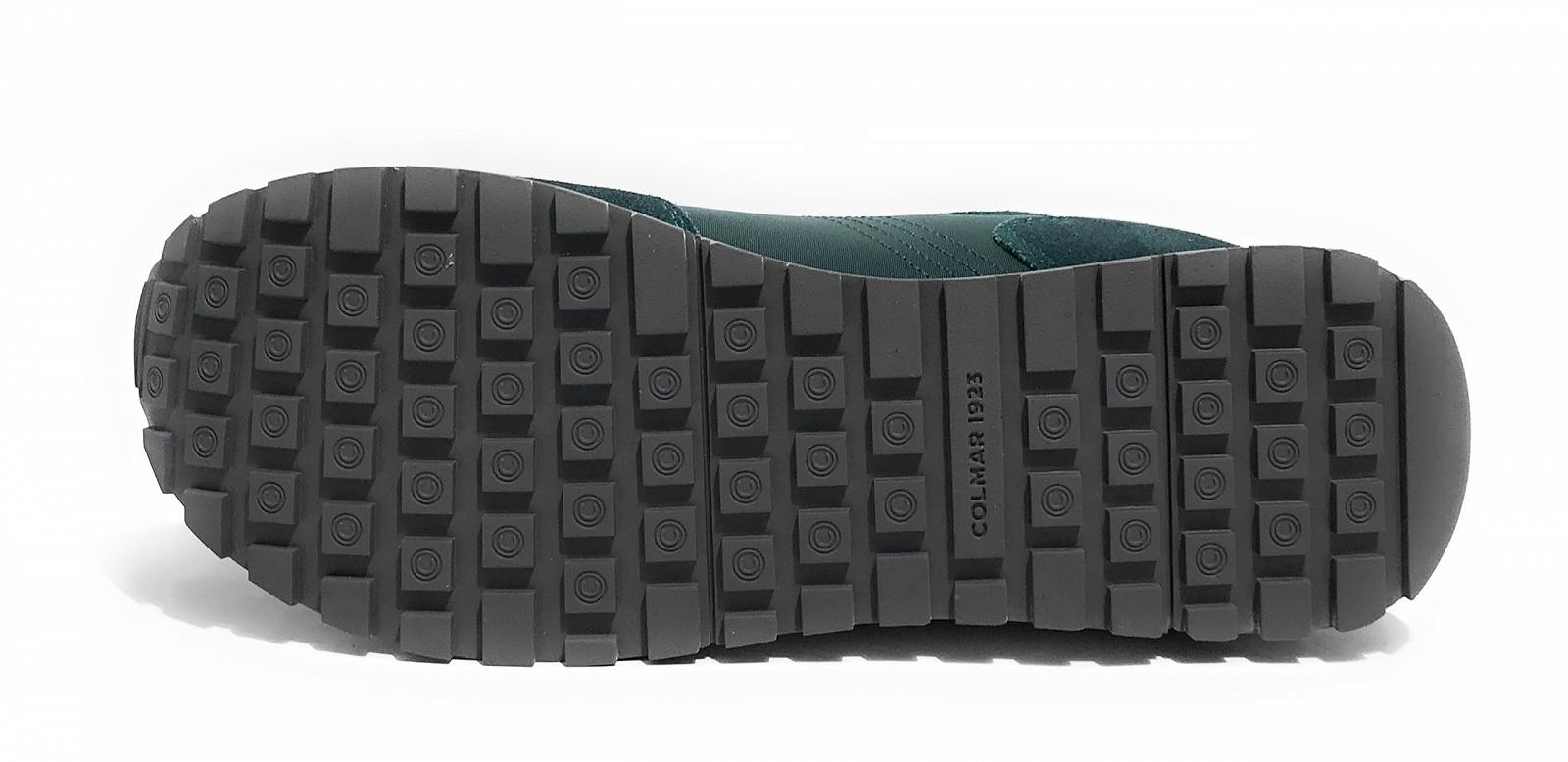 Кроссовки COLMAR Travis Authentic 006 Suede/Tessuto Bottle Green/Black/Grey, фото №6