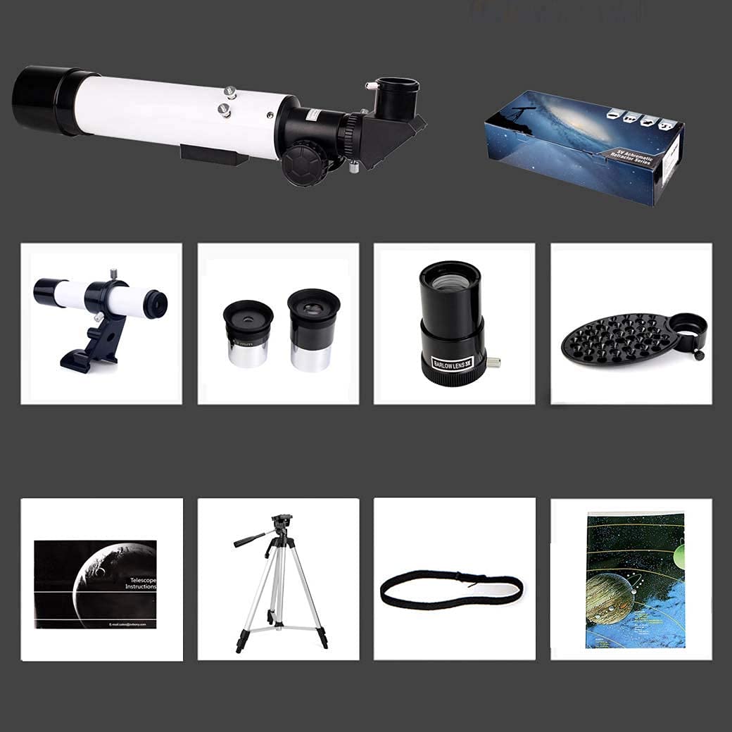 Дитячий телескоп рефракторний з штативом високої роздільної здатності, фото №6