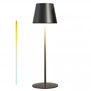 Настольная лампа LED Беспроводная Сенсорная Диммируемая 2700 K - 4000 K Акумуляторная IP54 Черная - Фото 1