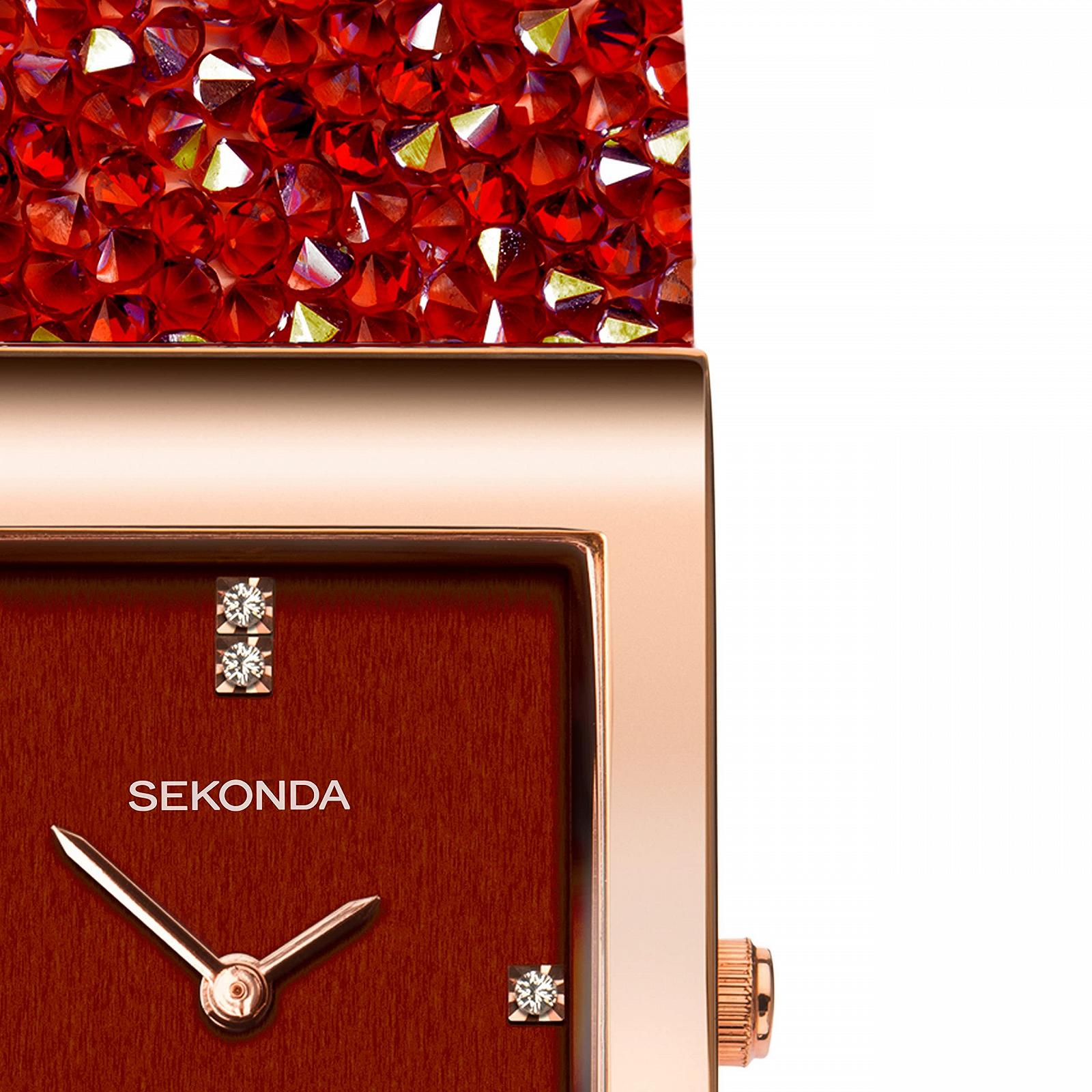 Жіночий годинник Quartz Retro Sekonda Rocks 40463, червоний, фото №3
