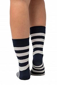 Полосатые чулки Ulla Popken, жемчужно-белые, One Size, жемчужно-белые synthetic.ua - Фото 1