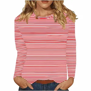 Свитер NZYIHAO Женский Повседневный В полоску - Фото 1