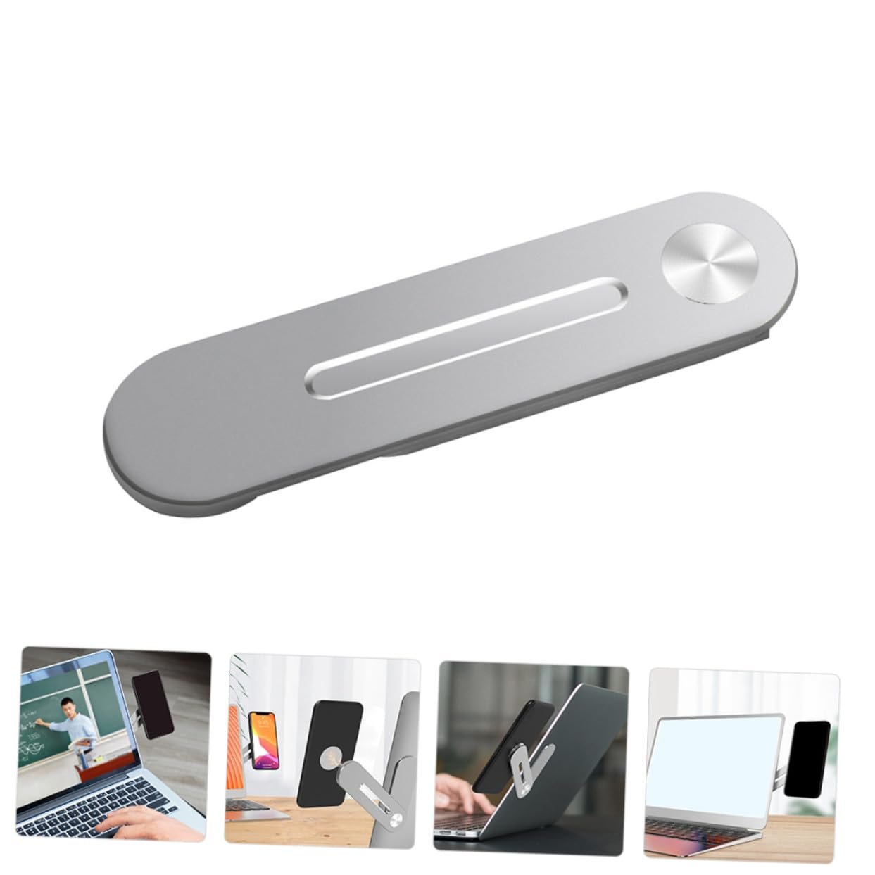 Тримач для телефона Магнітний OUNONA Алюмінієвий Сріблястий, фото №9 Тримач для телефона Магнітний OUNONA Алюмінієвий Сріблястий, фото №9