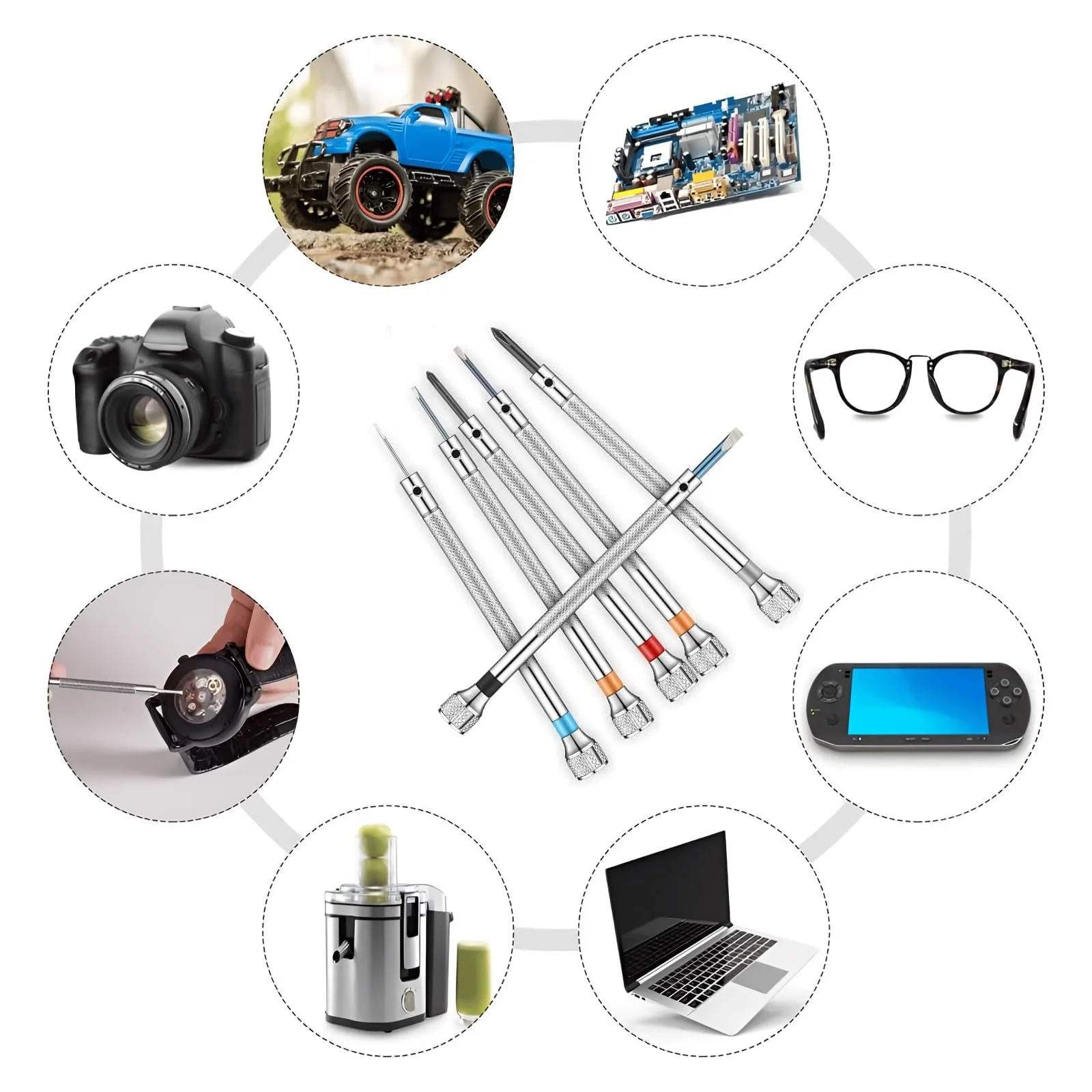 Набір викруток годинникаря 0.6 мм - 2.0 мм, фото №6