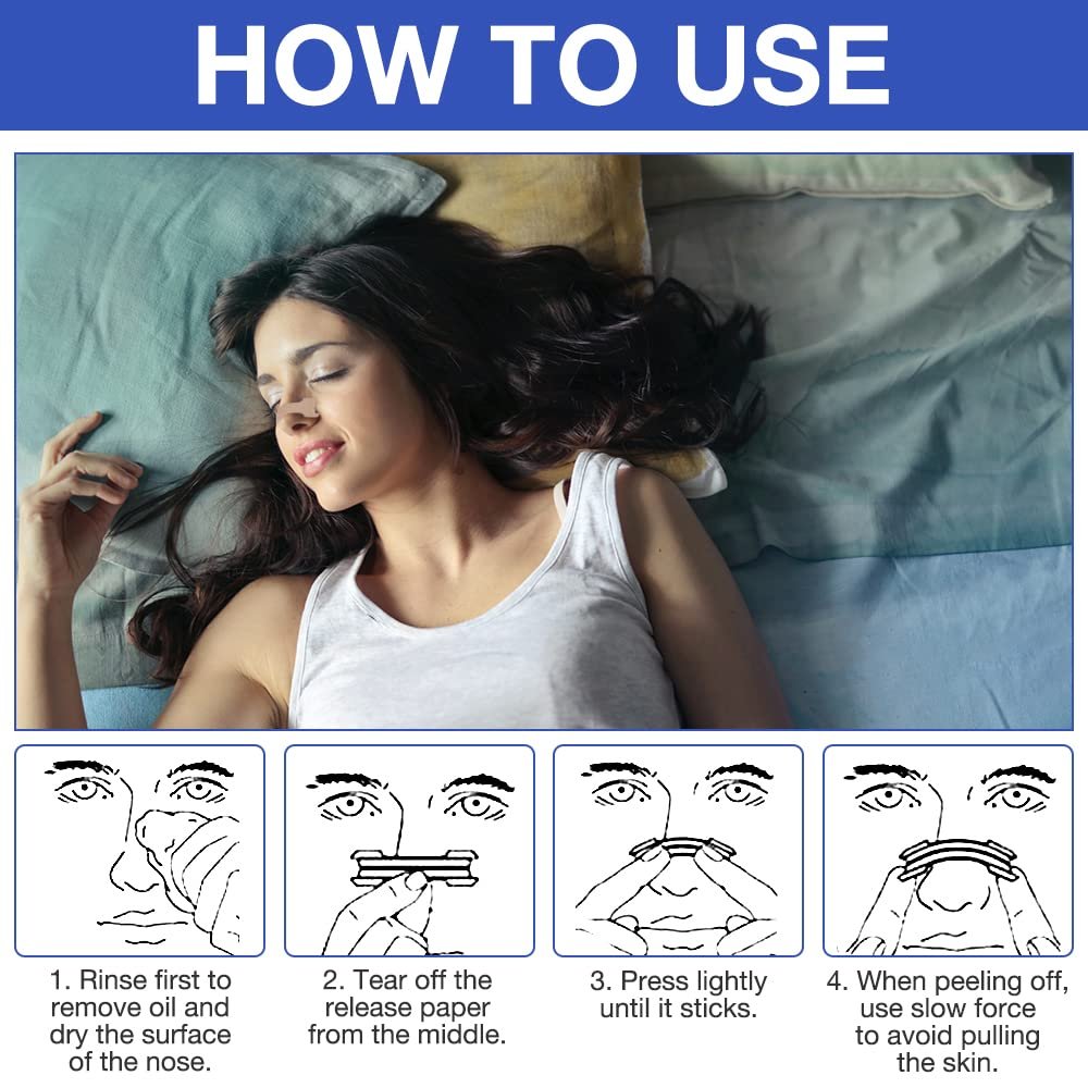 Пластирі для носа (100 шт. в упаковці) від хропіння, для кращого дихання, проти хропіння, фото №4 Пластирі для носа (100 шт. в упаковці) від хропіння, для кращого дихання, проти хропіння, фото №4