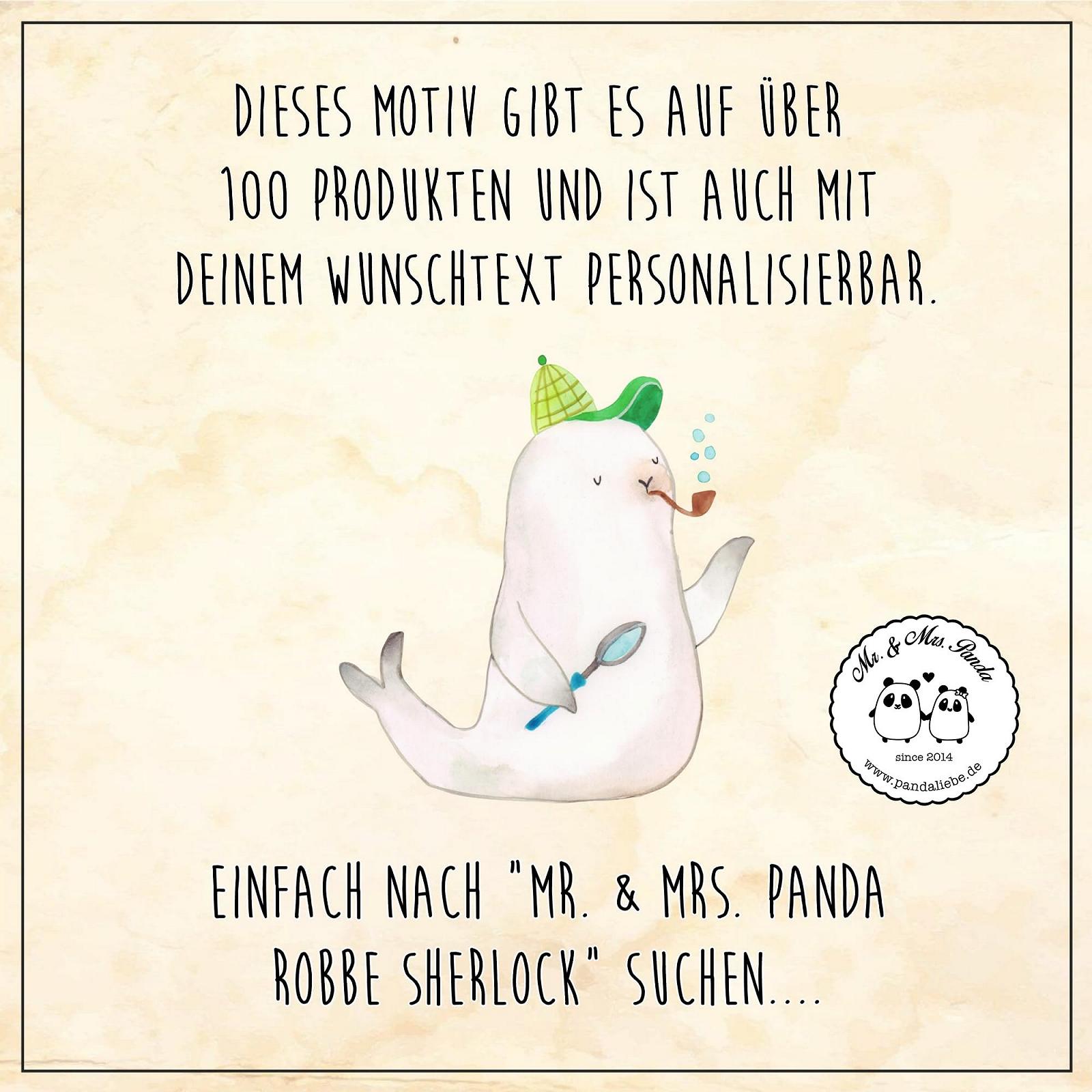 Дитяча Кружка Mr. & Mrs. Panda Seal Sherlock, Пластикова, фото №6