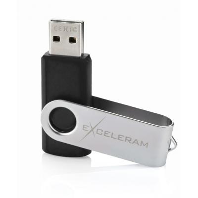 USB флеш-накопитель Exceleram 32gb P1 Series Silver/Black USB 2.0 EXP1U2SIB32, фото №3