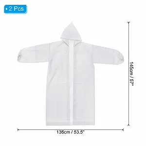 Пончо PATIKIL 2 шт. Унісекс Дощовик для виживання Багаторазові потовщені synthetic.ua - Фото 1