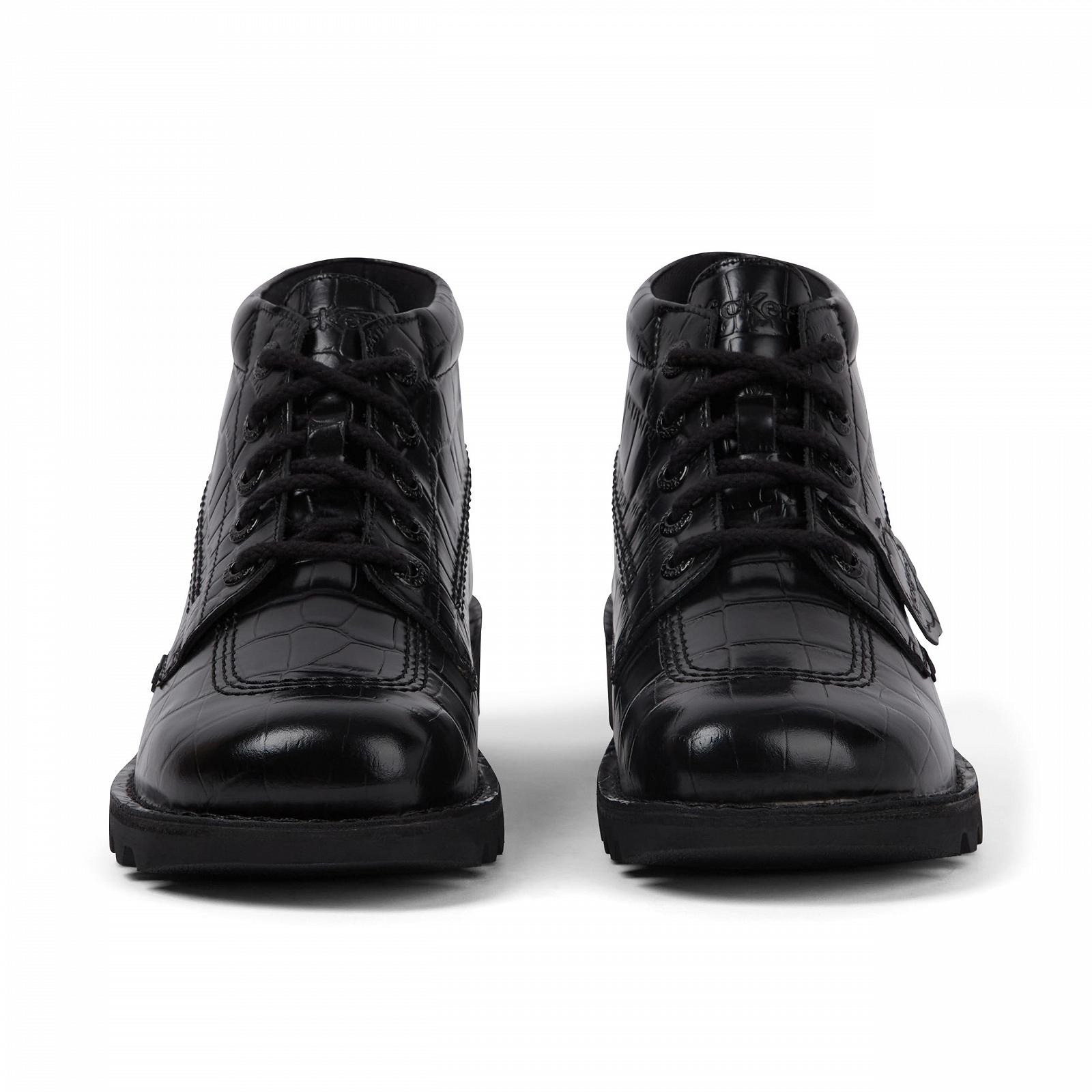 Ботинки Kickers Unisex Kick Hi Croc Кожаные Ботинки до Щиколотки, фото №3