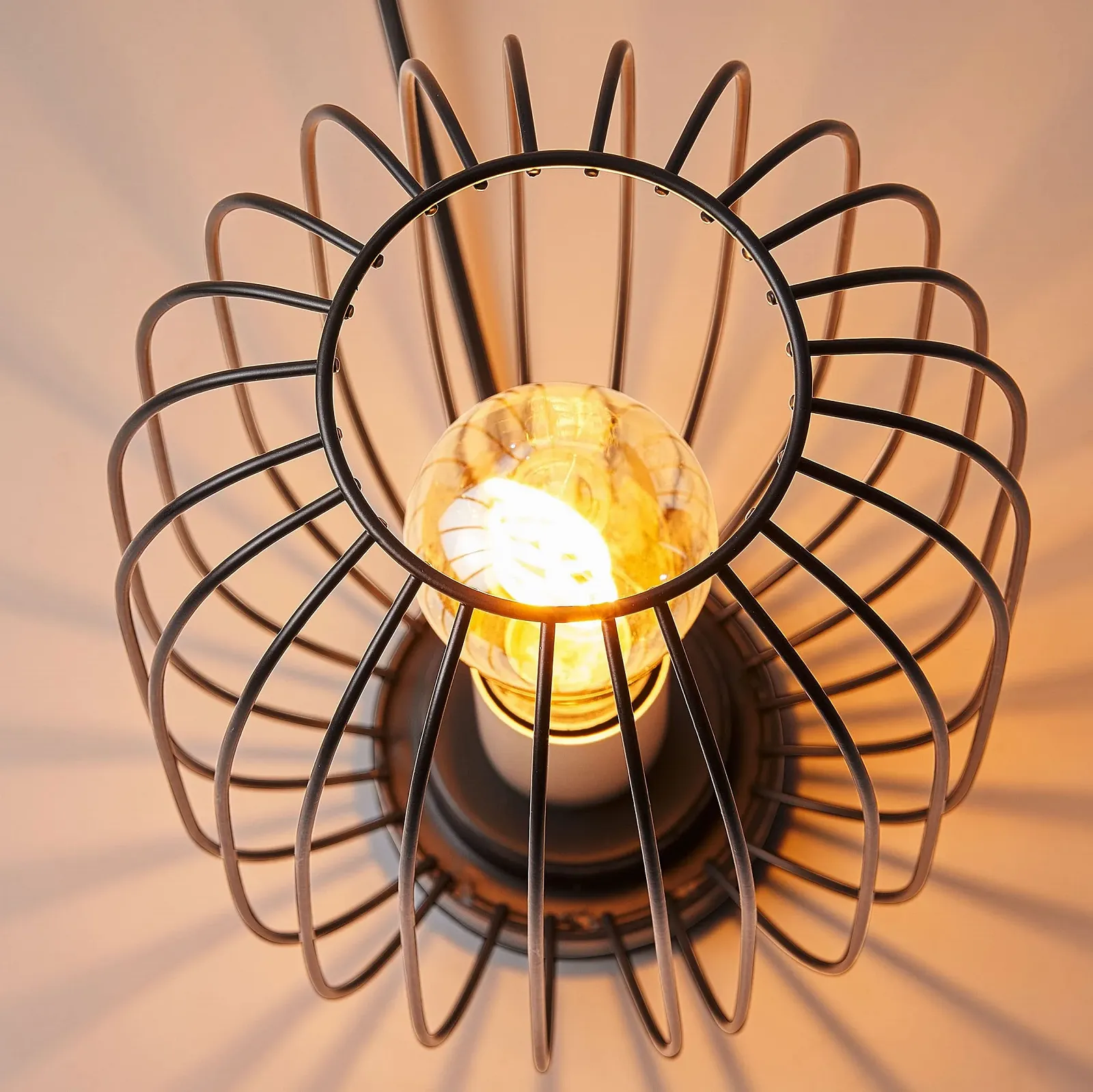 Настольная лампа AMARE Vintage 18.4 x 29 см Черная, фото №7