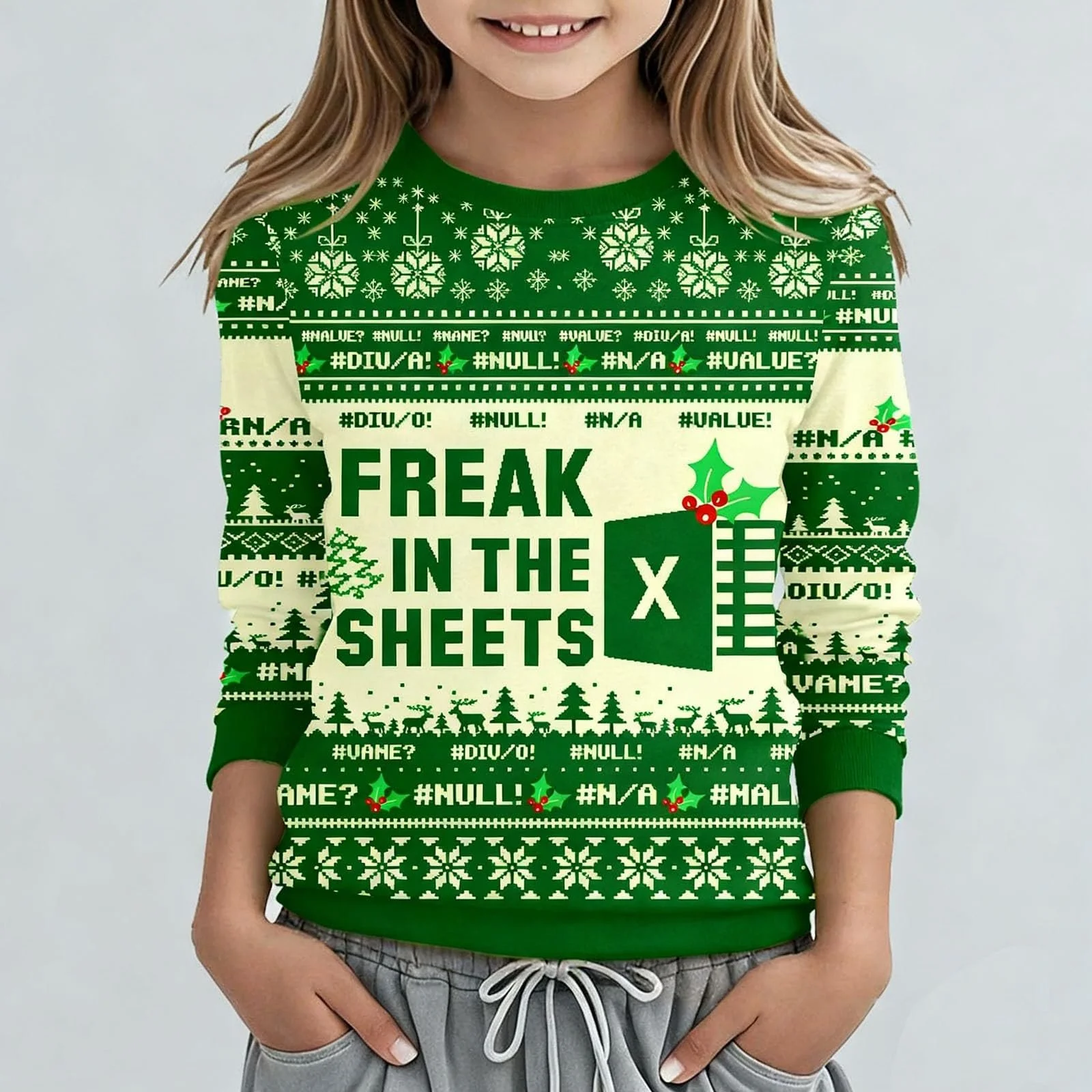 Дівчачий різдвяний Світшот, фото №2