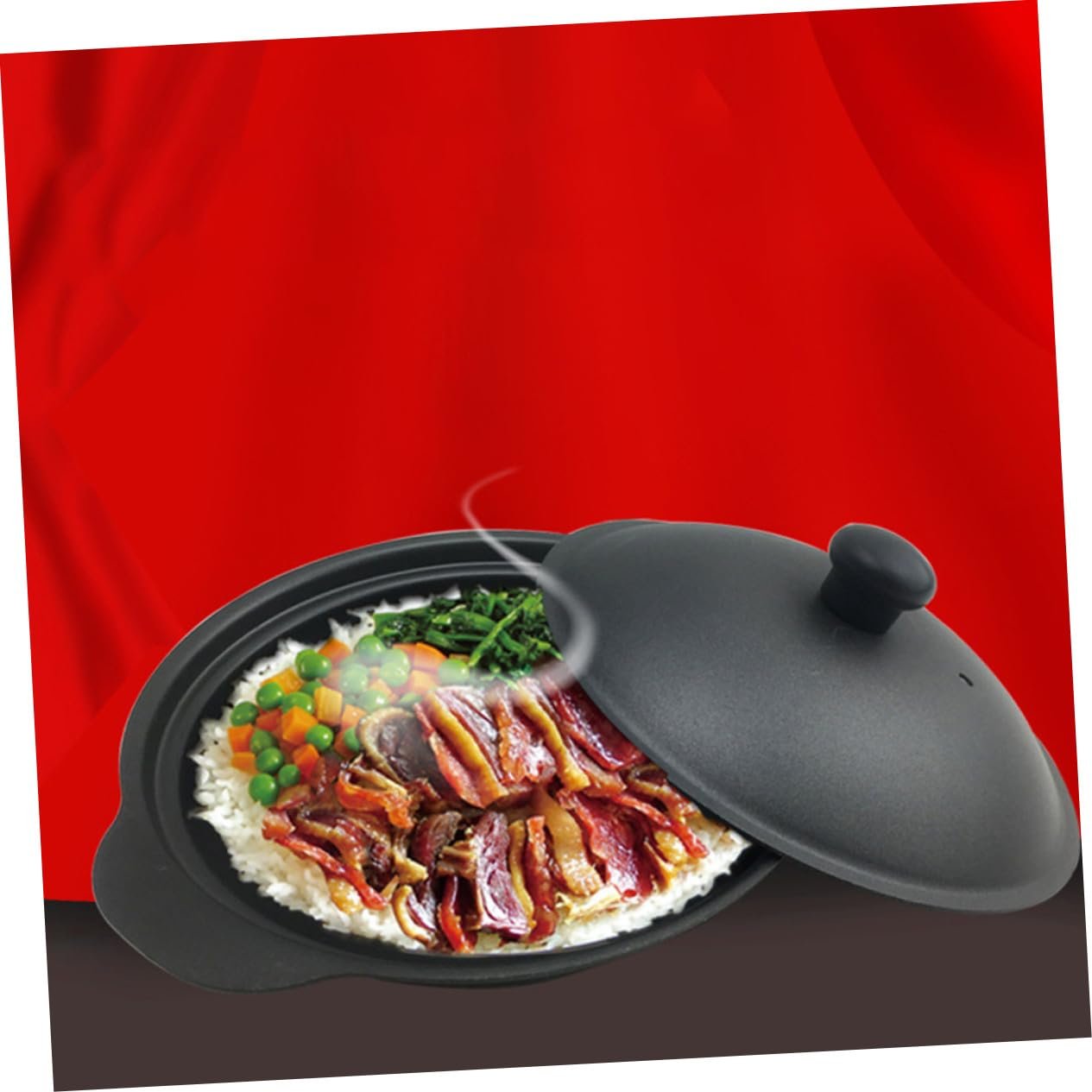 Кастрюля для запекания NUOBESTY чугунная с крышкой термостойкая, фото №4 Кастрюля для запекания NUOBESTY чугунная с крышкой термостойкая, фото №4