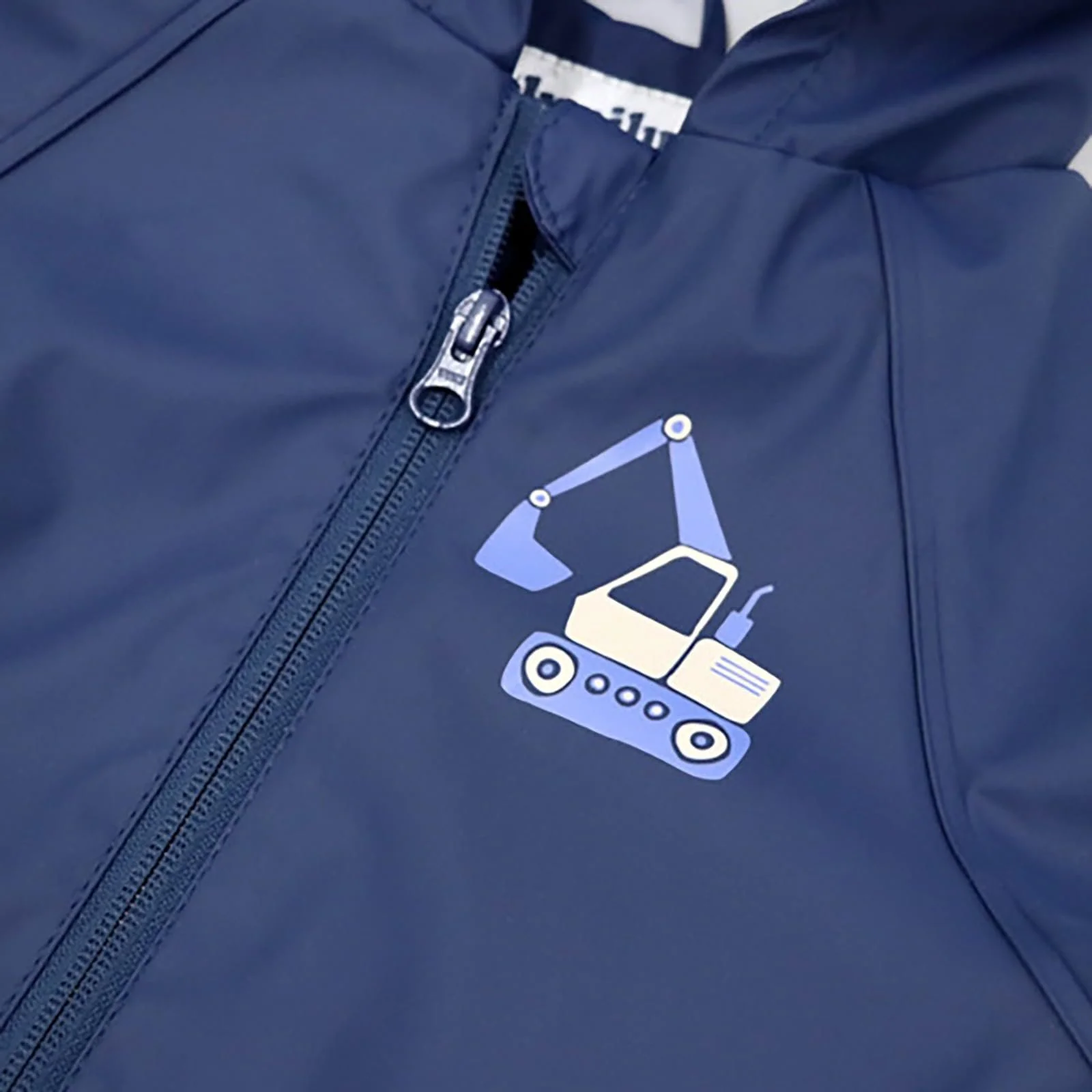 Плащ-дощовик XIUH Довгий Вітро- та водонепроникний з капюшоном для хлопчиків, фото №5