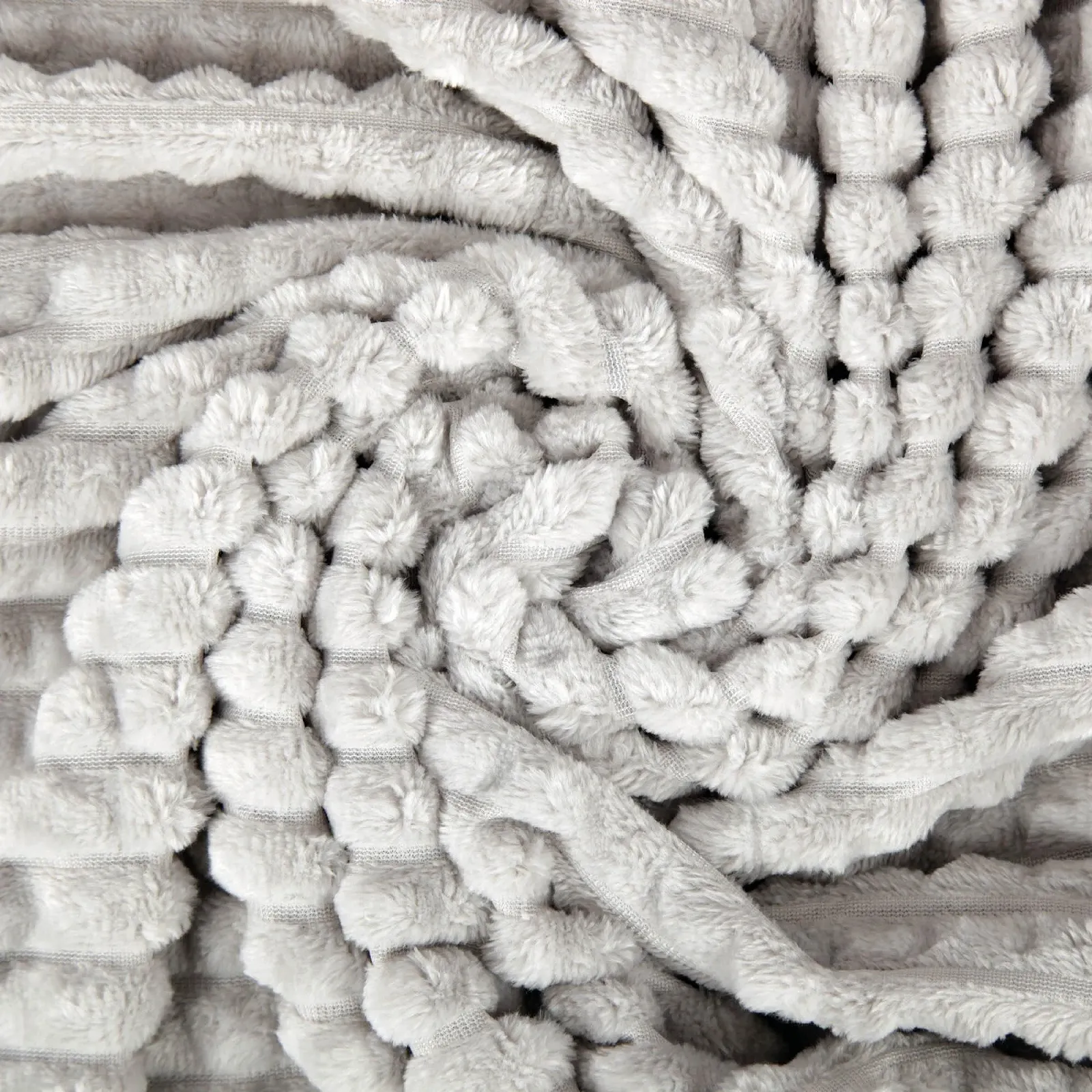 Покривало Bestlivings XL (130 x 170 см) - Світло-сіра - Флісова Покривало з мікрофібри - Жаккард, велика м'яка Покривало для обіймів, фото №2