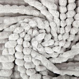 Одеяло Bestlivings XL (130 x 170 см) - Светло-серое - Флисовое одеяло из микрофибры - Жаккард, большое мягкое одеяло для обнимания synthetic.ua - Фото 1