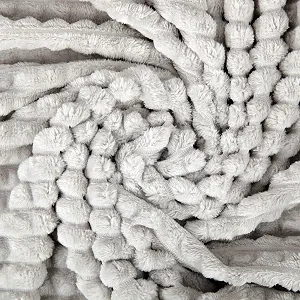 Покривало Bestlivings XL (130 x 170 см) - Світло-сіра - Флісова Покривало з мікрофібри - Жаккард, велика м'яка Покривало для обіймів synthetic.ua - Фото 1