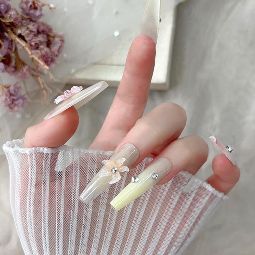 Квітка Лілія Набір прикрас для нігтів 3D Крижані Квіти Лілії Аксесуари, фото №5