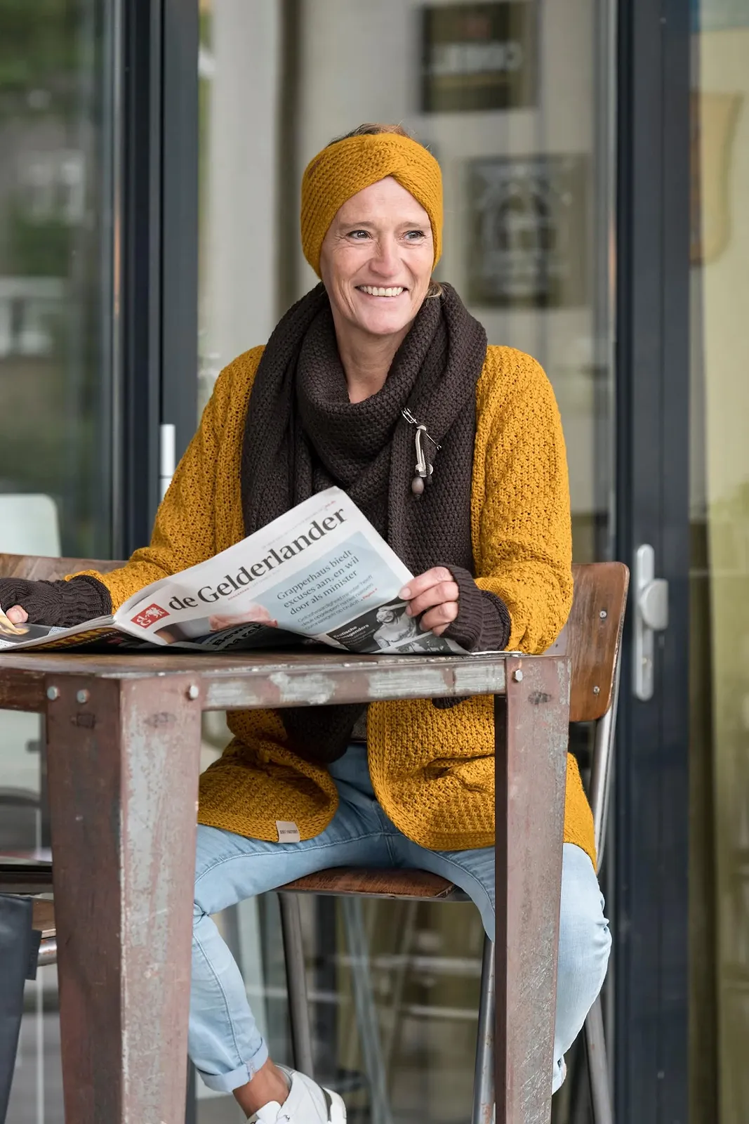 Пов'язка на голову Knit Factory Joy В'язана жіноча, фото №5 Пов'язка на голову Knit Factory Joy В'язана жіноча, фото №5